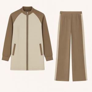 Conjuntos Modestos Superventas de Ropa Islámica para Mujer con Cremallera y Bolsillos OEM Ropa Deportiva Casual para Damas Musulmanas - Product Image 1