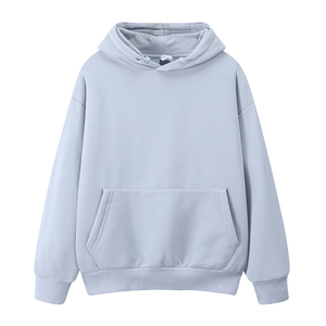 Dernières couleurs Pull personnalisé pour homme Coton lourd Polyester Marron Solide 460gsm Marque privée Sweat à capuche de sport 100% coton - Product Image 4