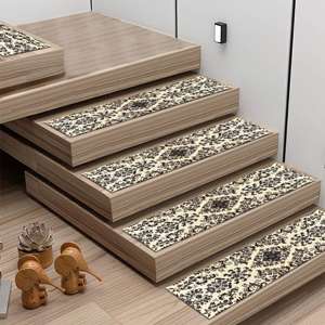 Geometric Printed Rug: Vintage, Washable, Handmade, Turkish, Decorative,Step Rug - Product Image 4