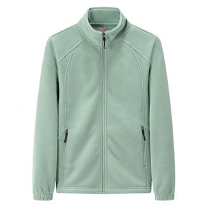 2025 gros nouveau Style hiver coupe-vent épaissi couleur unie extérieur col montant polaire vestes pour hommes Logo avant - Product Image 4