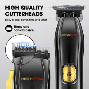 Kit Profesional de Cortadora de Pelo Inalámbrica LED para Hombre, Recortadora con Cuchilla en T, Carga USB, Set Completo de Corte de Pelo, Kit de Barbería - Product Image 6
