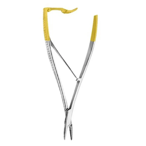 Portaagujas Manual de instrumentos quirúrgicos dentales de acero inoxidable de alta calidad con mordazas dentadas Tc de 23cm - Product Image 3