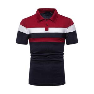 เสื้อโปโลผ้าฝ้าย100% ลำลองสำหรับผู้ชายแขนสั้นระบายอากาศน้ำหนักเบาดีไซน์เรียบใส่สบายไซส์ใหญ่พิเศษ - Product Image 4