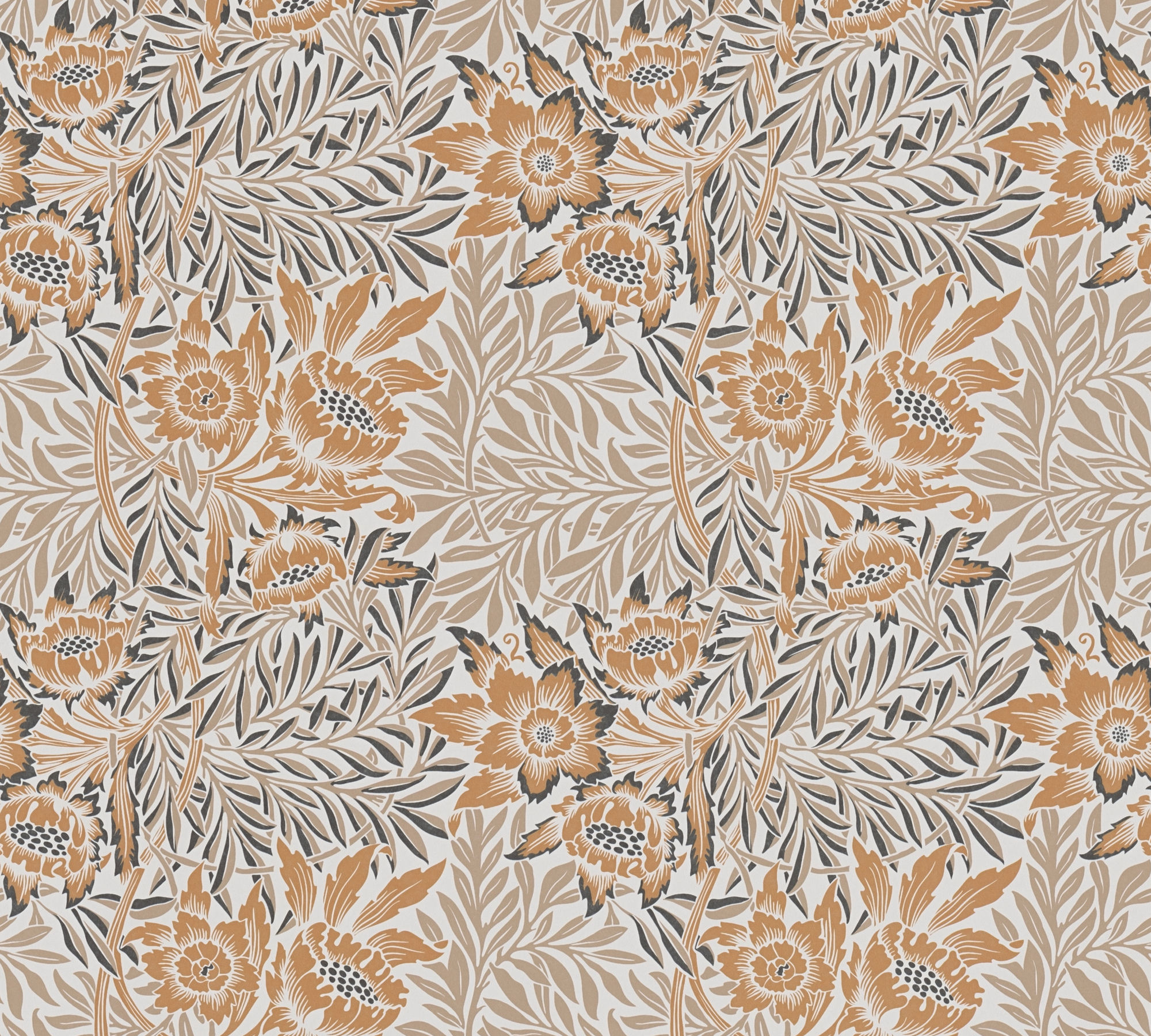 orange beige white black