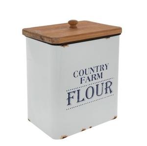 Metal Farmhouse Decor Kitchen Storage Canisters <b>Flour</b> and Sugar and Coffee <b>Containers</b> Puppy Paws Black Metal Food Canister - Product Image 5