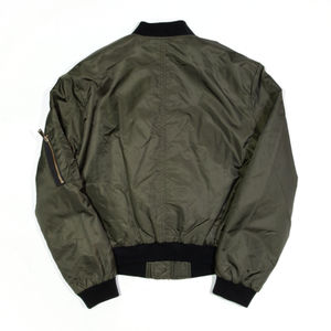 Chaqueta Bomber de Lona con Capucha para Hombre, con Logotipo Frontal, Premium, Impermeable, Ecológica, Estilo Béisbol y Motociclista - Product Image 2