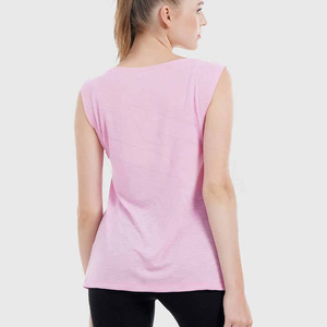 Blusa de encaje sin mangas informal de talla grande con tejido de punto y transpirable de alta calidad para mujer - Product Image 2