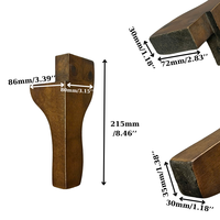 Patas de sofá clásicas de madera maciza, etiqueta OEM resistente para mesa de cocina, cama, apartamento, hogar, oficina, sala de estar, aplicación al aire libre
