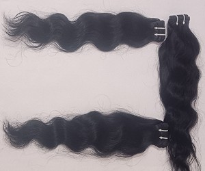 Remy indien 100% non transformés en gros cuticules alignés femmes naturel noir vague profonde temple tissage Extensions de cheveux humains - Product Image 3