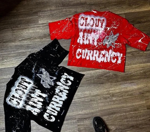 Camiseta rasgada con lavado ácido OEM para hombre 250 GSM Stone Faded Boxy recortada manga larga puño camiseta diseño de serigrafía de doble capa - Product Image 5