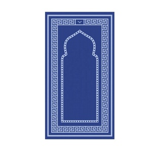 Conceptions personnalisées nouvelle prière tapis musulman en gros en vrac couleur unie teint épais tapis de prière de haute qualité tapis jaenamaz islamique - Product Image 2