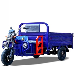 Tricycle électrique bleu fermé à trois roues, véhicule de livraison léger, utilisation commerciale, transport utilitaire, 60V - Product Image 5