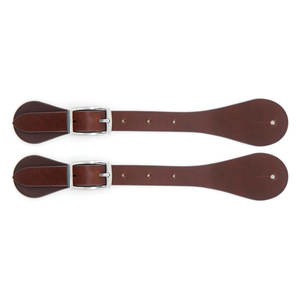 Sangles d'éperon à pli unique en cuir de haute qualité pour cavaliers hommes/femmes équipement de pointe équestre pour l'équitation occidentale par - Product Image 2