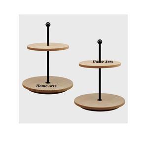 Juego de 2 soportes para pasteles de diferentes tamaños, soporte para dátiles de chocolates de forma redonda de acero inoxidable del fabricante en la India - Product Image 6
