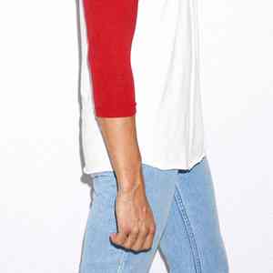 Camiseta raglán de alta calidad para hombres y mujeres, camiseta de manga de béisbol de algodón transpirable, ideal para promociones, gimnasio y uso diario - Product Image 4