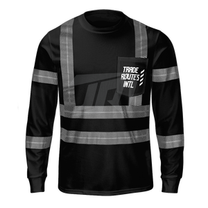 Ensemble de vêtements de travail imperméables en polyester à prix compétitifs, vêtements de sécurité réfléchissants avec logo personnalisé, bavette à boutons, col rond - Product Image 5