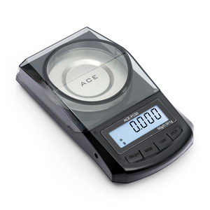 Báscula Digital de Precisión ACE FC-50 para Medicina y Joyería, 1mg, para Oro, 50g/0.001g, Tamaño de Bolsillo, con Batería, Retroiluminación LCD, Medición de Peso - Product Image 1