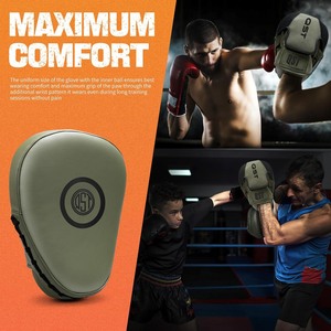 Almohadillas de enfoque de boxeo de calidad superior QST Material de impresión personalizado artes Karate Mitt Kick Boxing Focus Guard para hombres, mujeres y niños - Product Image 4