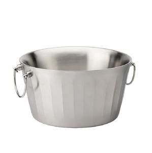 Bañera de fiesta de bebidas martillada con aislamiento de doble pared de acero inoxidable de alta tendencia para enfriar bares de vino Catering - Product Image 3