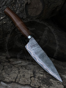 Profesional japonés 55 capas Damasco cobre acero cocina Chef cuchillos juegos cocina cuchillo de corte con mango de madera de rosa - Product Image 6