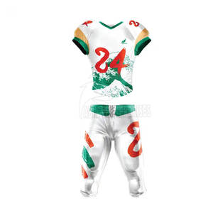 Camisetas y uniformes de fútbol americano personalizados Conjuntos de equipos atléticos transpirables de nuevo diseño para deportes de verano - Product Image 1