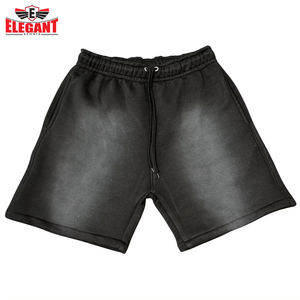 Pantalones cortos lavados con ácido, pantalones cortos transpirables de alta calidad para hombre, logotipo personalizado, haz tus propios pantalones cortos lavados con ácido - Product Image 2