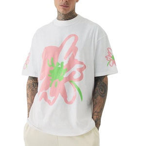 เสื้อยืดผ้าฝ้าย100% โอเวอร์ไซส์คุณภาพพรีเมี่ยมพิมพ์ลายออกแบบโลโก้ด้านหน้าคอกลมขนาดมิกซ์ไซส์และความยาว - Product Image 1