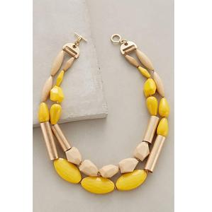 Collar de cuentas de Metal dorado y resina, collar de alta calidad, diseño a la moda - Product Image 1