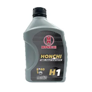 HONCHI 5W40 FULLY SYNTHETIC 1L size Automotive Lubricants OEM Wholesale Factory Motor Synthetic Gasoline Engine Oil