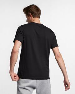 High Quality Production Standards Customized <b>Check</b> T-<b>Shirt</b> Anti-Shrink 100% Cotton Black Men's Sport T-<b>Shirt</b> For Export - Product Image 2