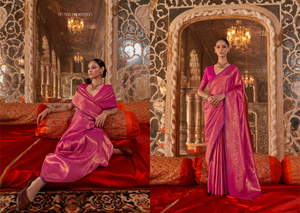 ผ้าไหมส่าหรีผสมทางวัฒนธรรมสำหรับผู้ที่ชื่นชอบทั้งประเพณีและนวัตกรรมในการแต่งกายของพวกเขา - Product Image 2