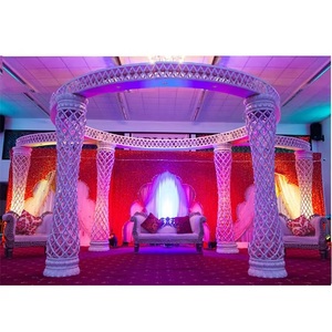 Cristal de mariage attrayant Palazzo Mandaps mariage indien fibre cristal Mandap ensemble mariage hindou Mandap à vendre - Product Image 1