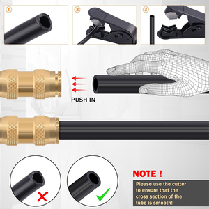 Brass <strong>DOT</strong> Air Line <strong>Fittings</strong> Kit <strong>DOT</strong> Quick Connect Air <strong>Fittings</strong> Push to Connect for Air Brake System - Product Image 5