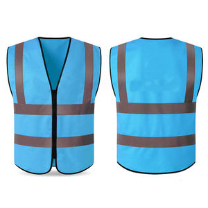 Veste de sécurité ajustable légère en soie Logo personnalisé Haute visibilité Maille de construction réfléchissante imperméable Fermeture éclair respirante Hiver - Product Image 2