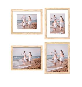 Lot de 3 cadres photo 8.5x11, en verre haute définition pour 6x8 avec tapis ou 11x14 sans tapis, présentoir mural et de table - Product Image 5