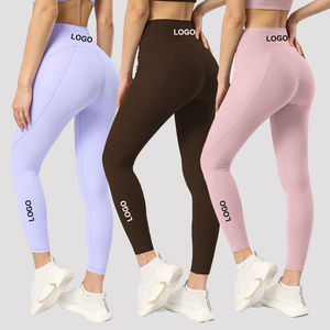 Tenue de sport personnalisée en gros Cordes de tirage en coton Pantalon d'automne Pantalon de survêtement évasé Joggers pour femmes avec poche - Product Image 2