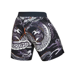 Pantalones cortos OEM MMA personalizados con tela transpirable, cintura elástica duradera para Muay Thai, artes marciales, boxeo, entrenamiento de gimnasia, venta al por mayor - Product Image 5