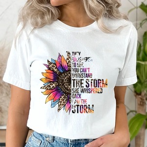 Tendance Design Élégant En Gros Chemise Pour Femmes Qualité Premium T-shirts Imprimés En 3D Nouvelles Chemises Respirantes À Demi-Manches - Product Image 1