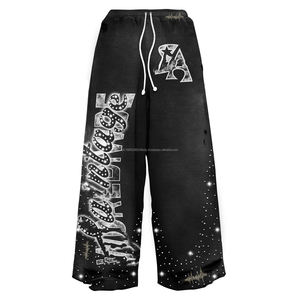 Conjuntos de Sudadera con Capucha y Pantalones Deportivos de Felpa Francesa Desgastada de Alta Calidad para Hombre, Ropa Urbana de Algodón Personalizada - Product Image 3