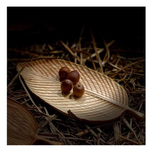Bandeja de servicio de madera ecológica de Vietnam, plato de madera natural con grano elegante para presentación de restaurante o cafetería con estilo - Product Image 2
