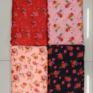 Tela Estampada de Satén Malai de Primera Calidad, Material Resistente a la Decoloración y Suave para la Producción de Ropa y Prendas de Vestir para Mujer - Product Image 1