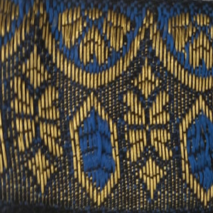 Newest Double Face Jacquard Fabric <b>Ribbon</b> Woven Style Time Lead Pattern Solid Color MRT for Hair Bows Headband - Product Image 1