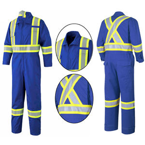 Combinaisons de travail imperméables haute visibilité ANSI Classe 1 pour hommes, bandes réfléchissantes, logo personnalisé, uniformes de travail - Product Image 5