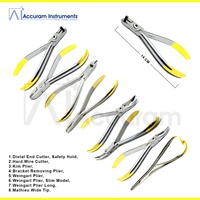 Pince orthodontique manuelle à manche long en acier inoxydable avec coupe-distal de sécurité en carbure de tungstène