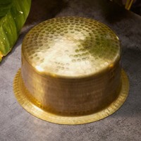 Ensemble de Patila en laiton martelé indien traditionnel Pot à lait Bhaguna Pots de vente chaude Casseroles Patila en laiton, Pot,Bhagona,Tope 1L/2L/3L/4L/5L