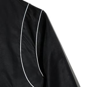 Vestes universitaires en satin personnalisées de qualité supérieure pour équipes de football américain – Collection Hiver Couleur Unie Tendance - Product Image 6