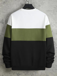 <span class=keywords><strong>Felpa</strong></span> da Uomo di Alta Qualità a Tre Colori con Collo Tondo, Design Personalizzato, <span class=keywords><strong>Felpa</strong></span> Multicolore con Collo a O per Uomo - Product Image 2