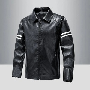 Veste en cuir pour hommes nouvelle veste en cuir chaude de meilleure qualité à la mode d'automne et d'hiver pour hommes et femmes - Product Image 2