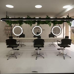 Muebles de Salón Comerciales Modernos de Estilo Vintage en Negro y Gris para Apartamentos, Salones de Belleza, Barberías, Hoteles, Gimnasios al Aire Libre, Centros Comerciales y Restaurantes - Product Image 1