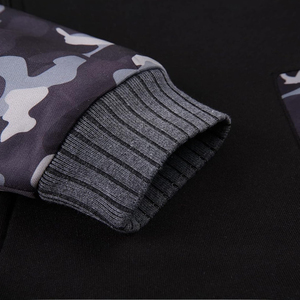 เสื้อฮู้ดคู่มีฮู้ดซิปเต็มพร้อมซับในผ้าเชอร์ปาสำหรับผู้ชายเสื้อฮู้ดมีซิปซับใน - Product Image 5